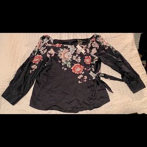 Floral Print New York & Company Blouse - size XL